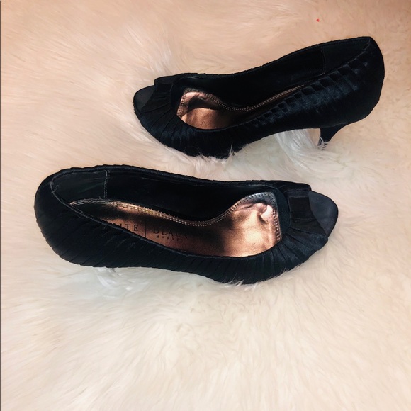 White House Black Market Shoes - WHBM Peep Toe Heels